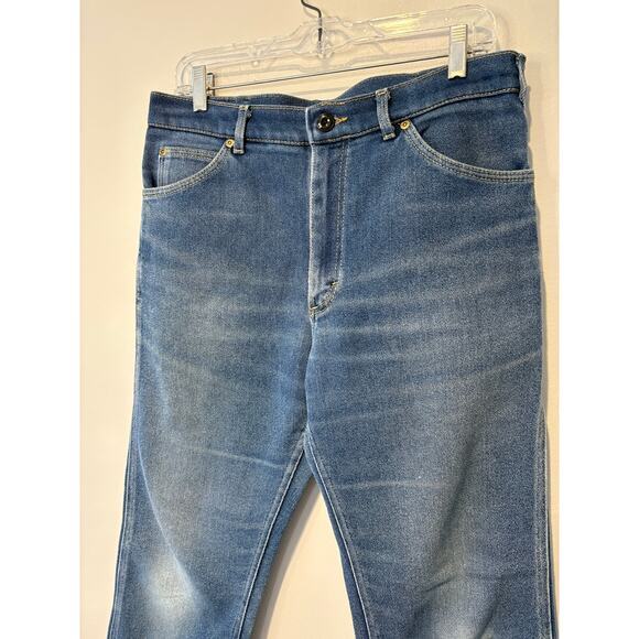 Vtg Lee Jeans 34x30 Classic Blue‎ Made is USA Straight Leg (Actual 32x28) - Picture 3 of 8